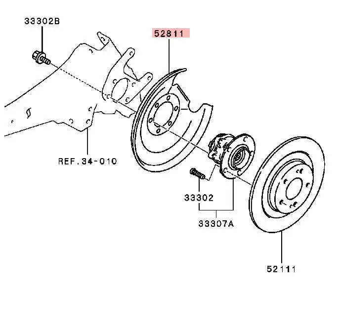 OUTLANDER3 GF0W ECLLIPSECROSS GK0W COVER,REAR BRAKE 4605A921