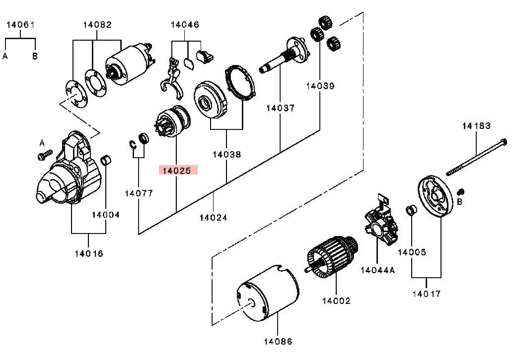 OUTLANDER LANCER ASX ECLIPSE CROSS PAJERO CLUTCH,STARTER OVERRUNNING MD619957