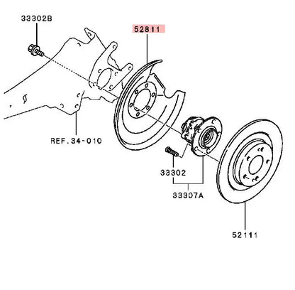 OUTLANDER3 GF0W ECLLIPSECROSS GK0W COVER,REAR BRAKE 4605A921