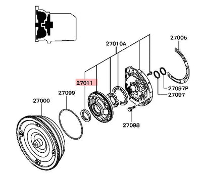 PAJERO V3V7#W GRANDIS GALANT AT OIL SEAL,A/T CONVERTER HOUSING MR967673 Original XH0179E