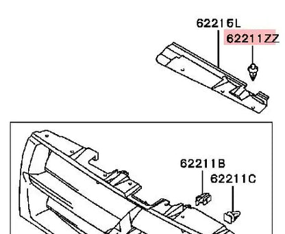 PAJERO3 V70V60 CLIP,RADIATOR GRILLE MB346082 MC933388 GRAY BLACK