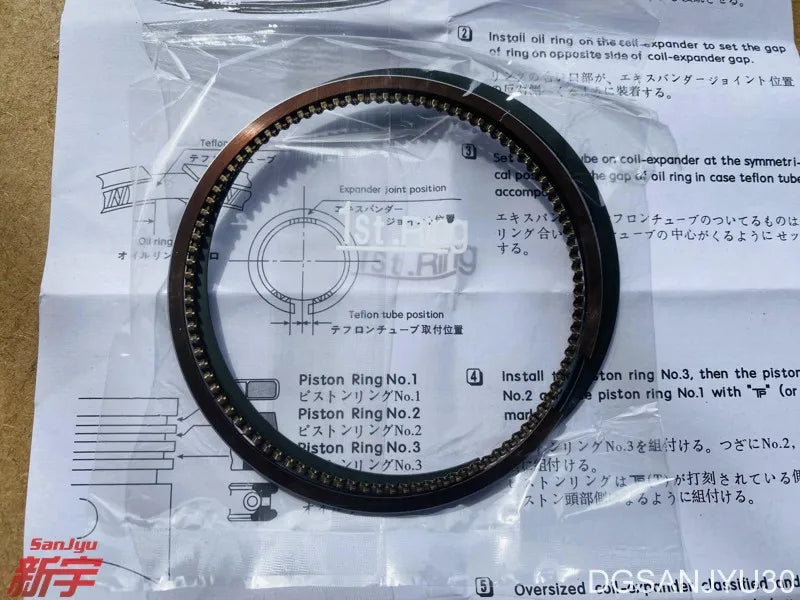 Outlander2 CW5W 2.4 4B12 ENGINE RING SET,PISTON 1110A822 GENUINE 2007-2012 1set for 4-cylinder