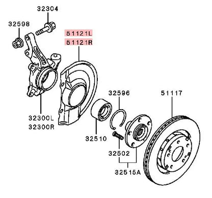OUTLANDER3.4 CW0W GF0W GG0W ASX GA0W LANCER10 CY0A CX0A COVER,FRONT BRAKE DISC 16inch 4605A009 4605A010 4605B572 4605B571