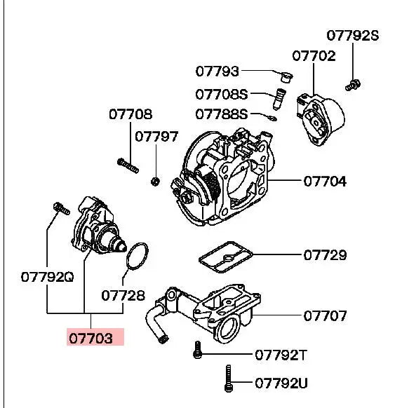 Pajero V33V43V23 SERVO KIT,THROTTLE BODY IDLE SPEED CONTROL MD628053