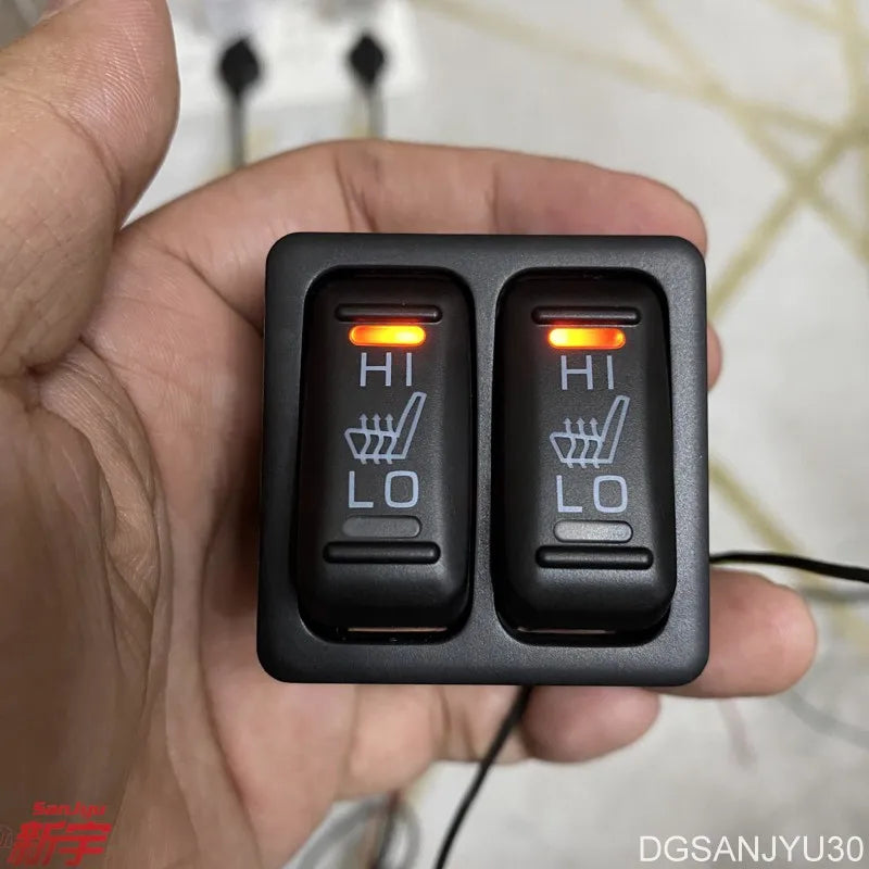 SEAT HEATER SWITCH,Double button FOR OUTLANDER PAJERO MIRAGE GRANDIS L200 PAJEROSPORT LANCER ECLIPSECROSS