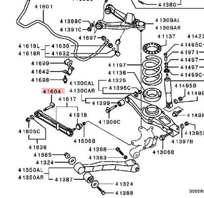 PAJERO3 V70V60W BOLT,REAR SUSP ASSIST LINK MR418739