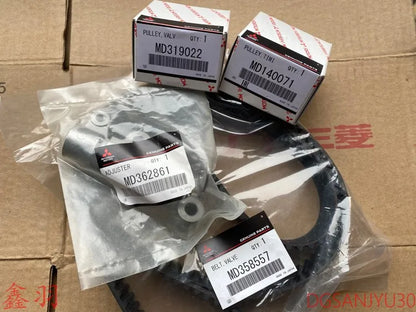 PAJERO V73V93V63 6G72 BELT,VALVE TIMING ADJUSTER,TIMING BELT TENSIONER PULLEY MD358557 MD362861 MD140071 MD319022