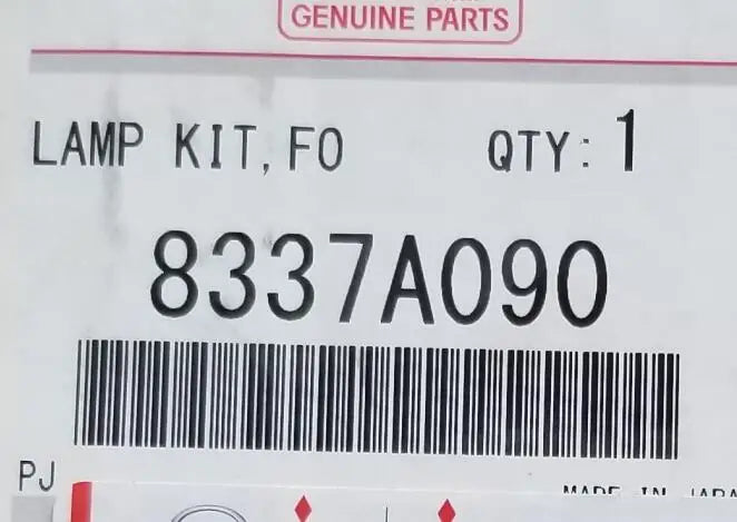 PAJERO4 V90WV80W  LAMP KIT,FOG,REAR 8337A068 8337A090