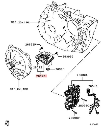 OUTLANDER 3.0 6B31 CW6W GF4W GF6W W6AJA OIL FILTER,A/T VALVE BODY 2824A012