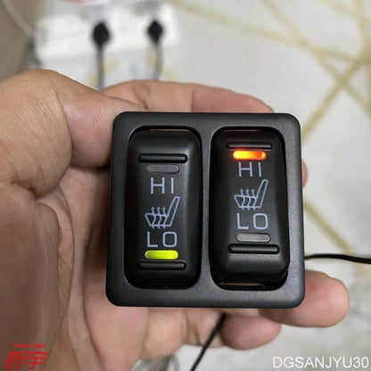 SEAT HEATER SWITCH,Double button FOR OUTLANDER PAJERO MIRAGE GRANDIS L200 PAJEROSPORT LANCER ECLIPSECROSS