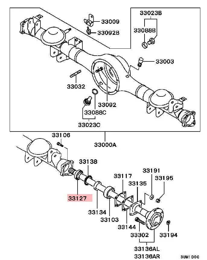 PAJERO IO H77W H76W H65H67W OIL SEAL,REAR AXLE SHAFT MR470930 GENUINE