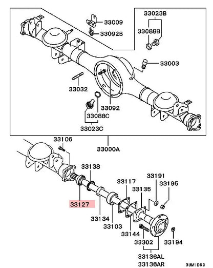 PAJERO IO H77W H76W H65H67W OIL SEAL,REAR AXLE SHAFT MR470930 GENUINE