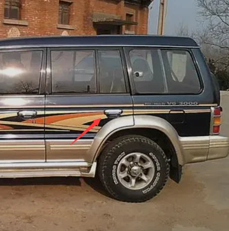 PAJERO2 V20V30V40W HANDLE,DOOR OUTSIDE MR156875 MR156876 MR156877 MR156878 BRIGHT BLACK