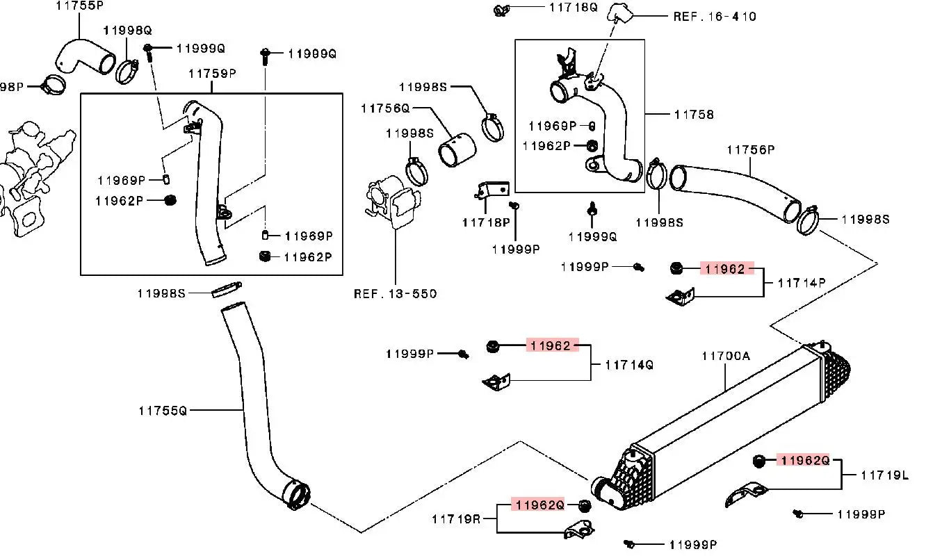 ECLIPSECROSS GK0W INSULATOR,ENG AIR INTAKE LINE
