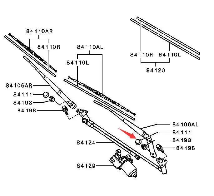 PAJERO3/4 V70V90V60V80 LANCER CKCACBCNCP0A OUTLANDER1 CU GLANT CJ0A COVER,WINDSHIELD WIPER ARM HEAD Original MR300585