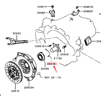 CLIP,CLUTCH RELEASE BEARING FOR ASX LANCER 4A92 4A91 ETC.MD706185