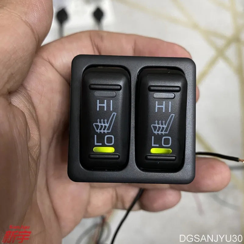 SEAT HEATER SWITCH,Double button FOR OUTLANDER PAJERO MIRAGE GRANDIS L200 PAJEROSPORT LANCER ECLIPSECROSS