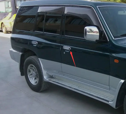 PAJERO2 V20V30V40W HANDLE,DOOR OUTSIDE MR156875 MR156876 MR156877 MR156878 BRIGHT BLACK