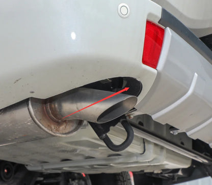 PAJERO V90WV80W COVER,REAR BUMPER UNDER MATERIAL BLACK 6410A286 GENUIE Exhaust pipe protection cover