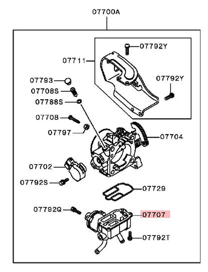 PAJERO V31V11W VALVE,FAST IDLE AIR MD614946