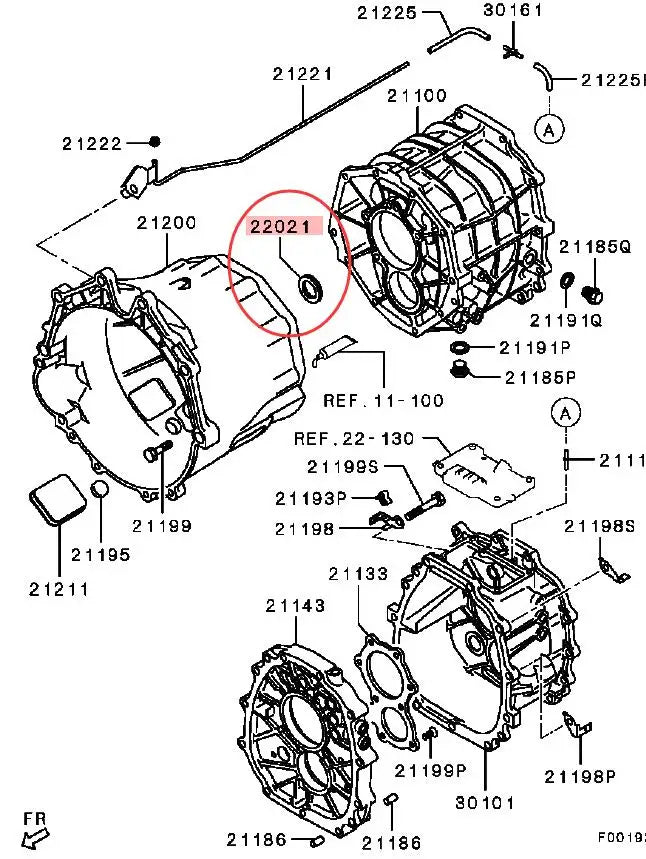 PAJERO V40W60W70W80W90W EVO5678910 OIL SEAL,M/T MAIN DRIVE PINION BH5066E