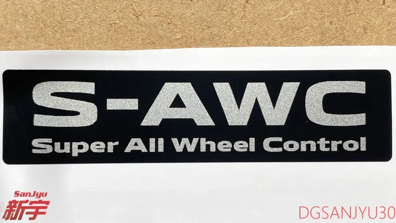 DECAL,S-AWC super all-wheel control SAWC PVC BLACK 90890W000P FOR OUTLANDER4 GM0W