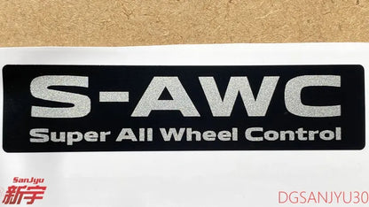 DECAL,S-AWC super all-wheel control SAWC PVC BLACK 90890W000P FOR OUTLANDER4 GM0W