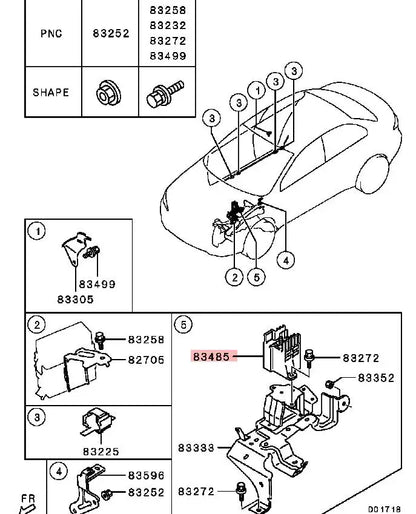 LANCER EVOLUTIONX CZ4A EVO10 JOINT,WIRING 8571A017