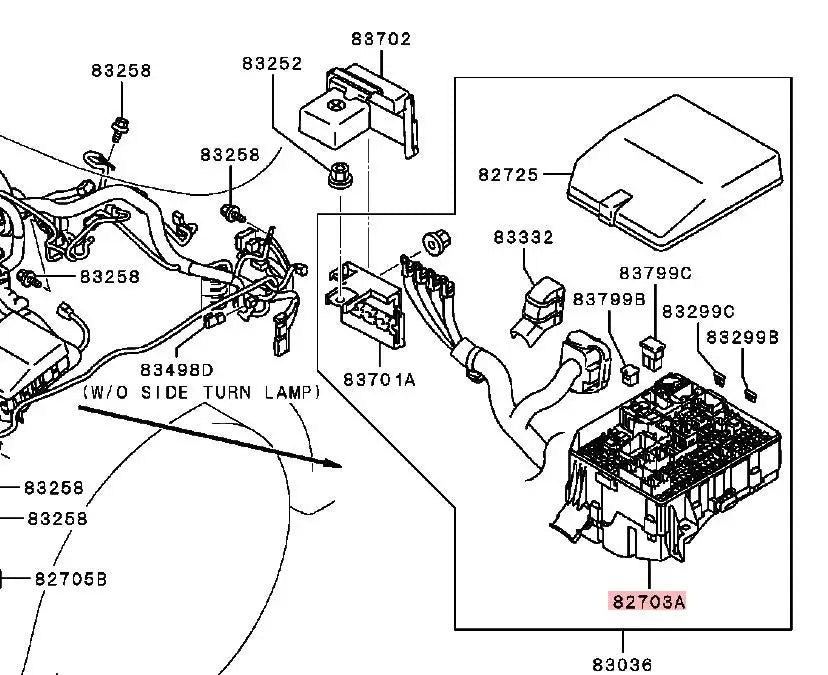 Outlander3 BOX ASSY,RELAY, 2013-2021