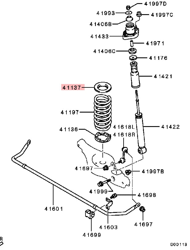 Outlander2 2007-2009 PAD,RR SUSP SPRING,UPPER 4140A144(4140A042)
