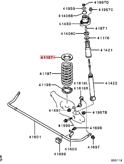 Outlander2 2007-2009 PAD,RR SUSP SPRING,UPPER 4140A144(4140A042)